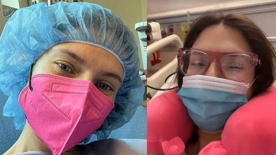 Bianca Balti prima e dopo l'operazione (Foto Instagram)