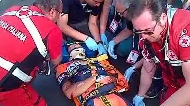 Il ciclista infortunato Il ciclista infortunato