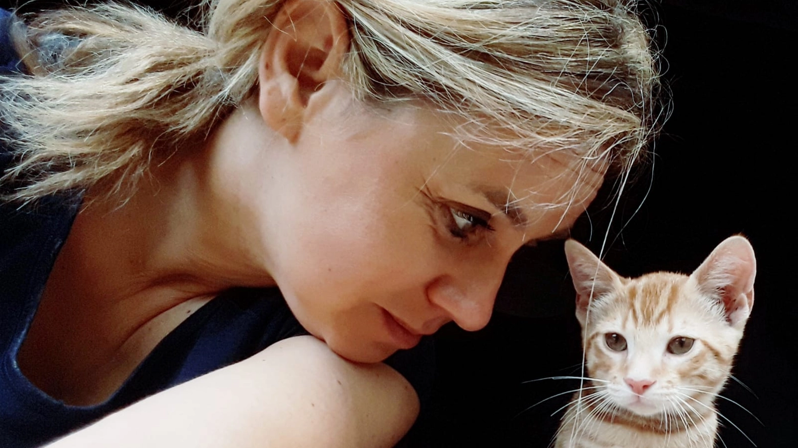 La dottoressa Francesca Mugnai con il suo gatto 
