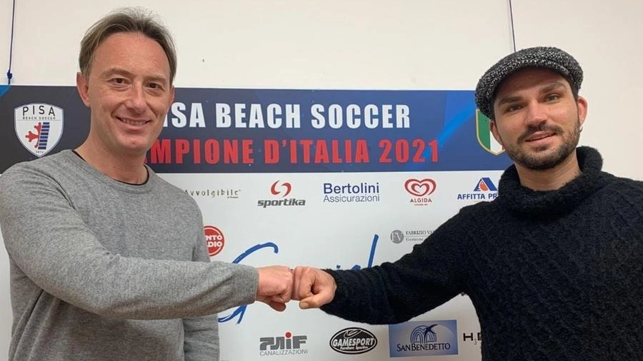 Il capitano del Pisa Beach Soccer Michele Di Palma