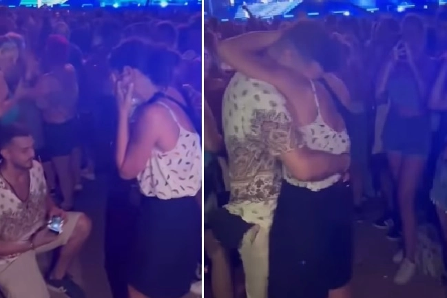 Due momenti della proposta di matrimonio