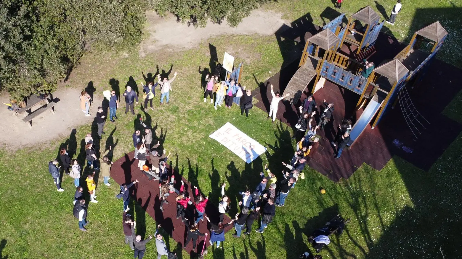 In difesa del parco Gemma  "Questa manifestazione  è anche un giorno di festa"