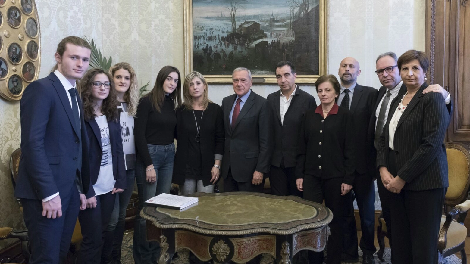 La famiglia Ciatti incontra il presidente del Senato Pietro Grasso