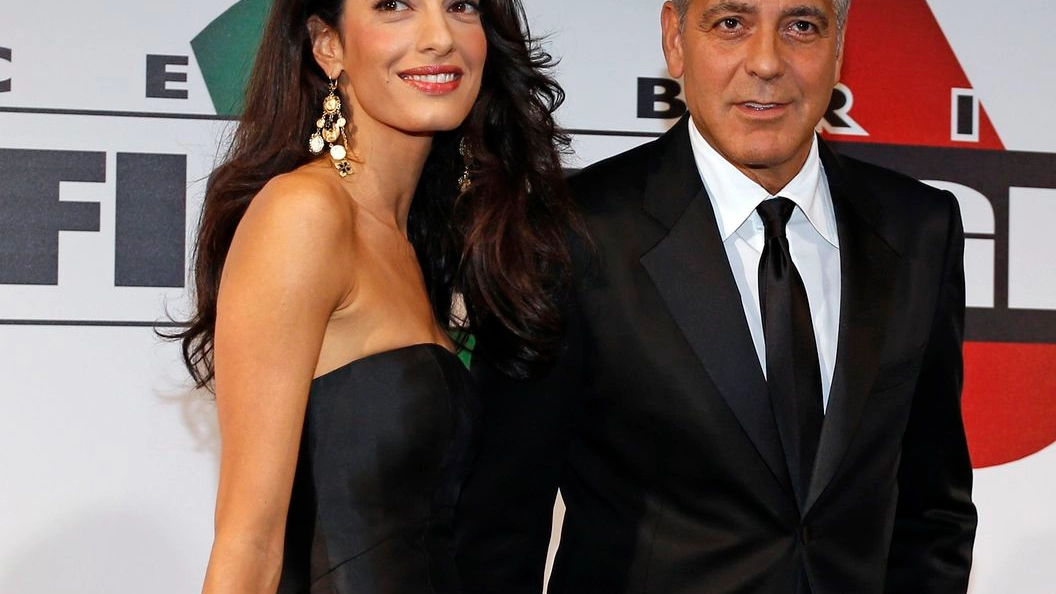 Clooney e la moglie