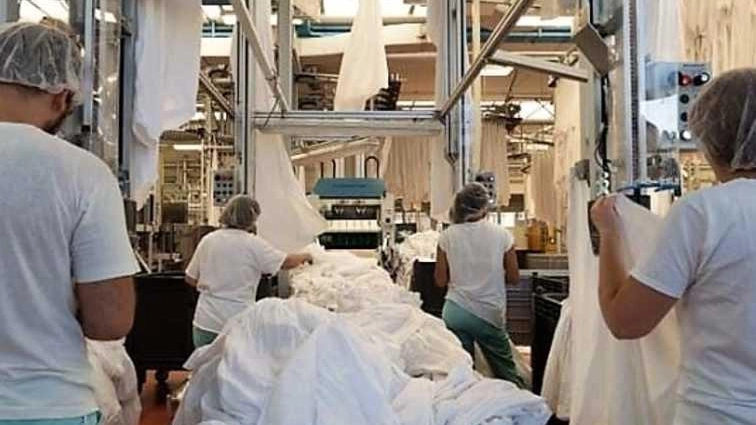 Una lavanderia industriale (Foto di repertorio)