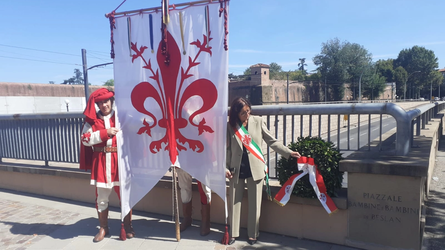 La commemorazione con Donata Bianchi La commemorazione con Donata Bianchi