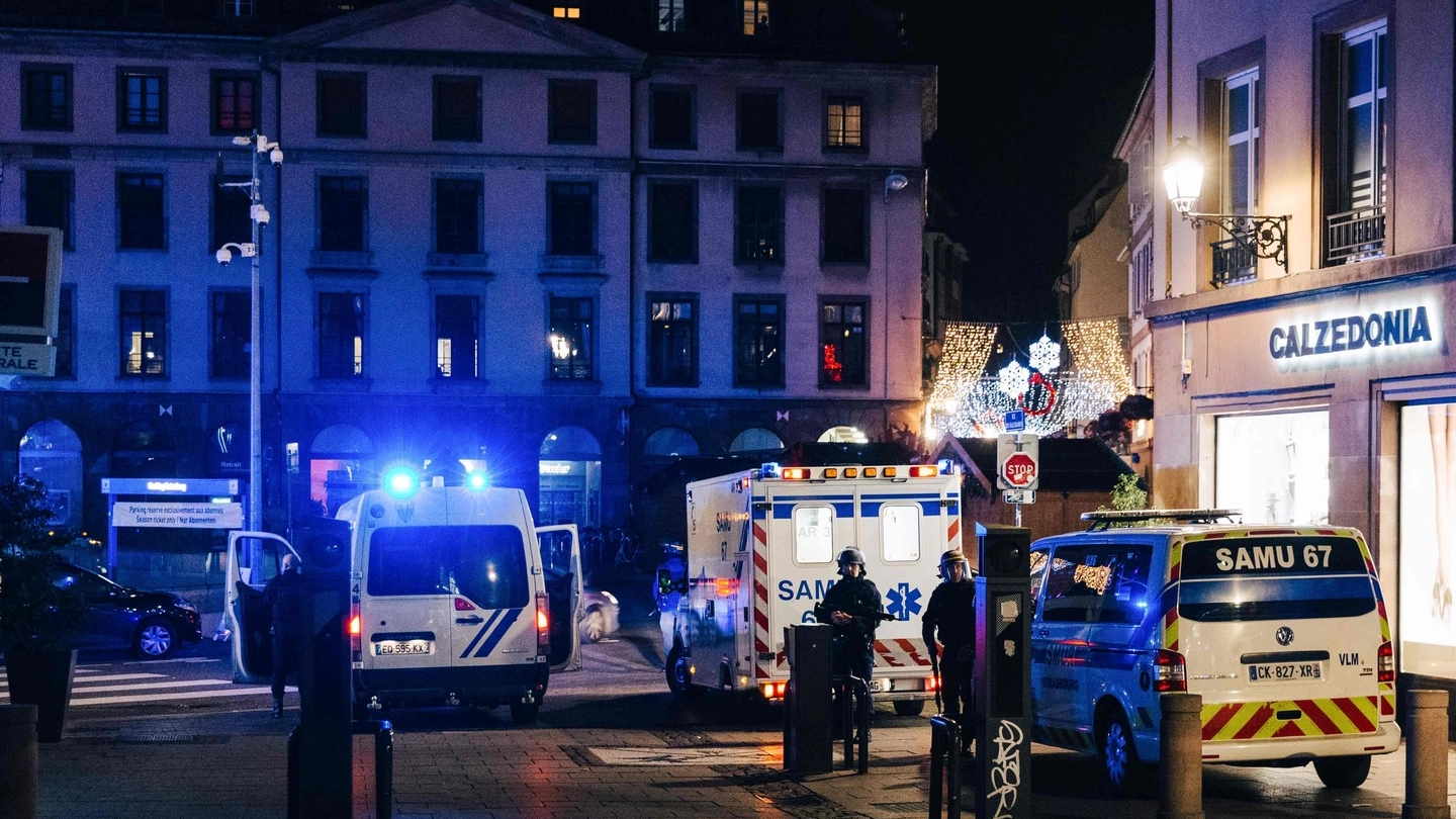 Un'immagine dell'attentato di Strasburgo