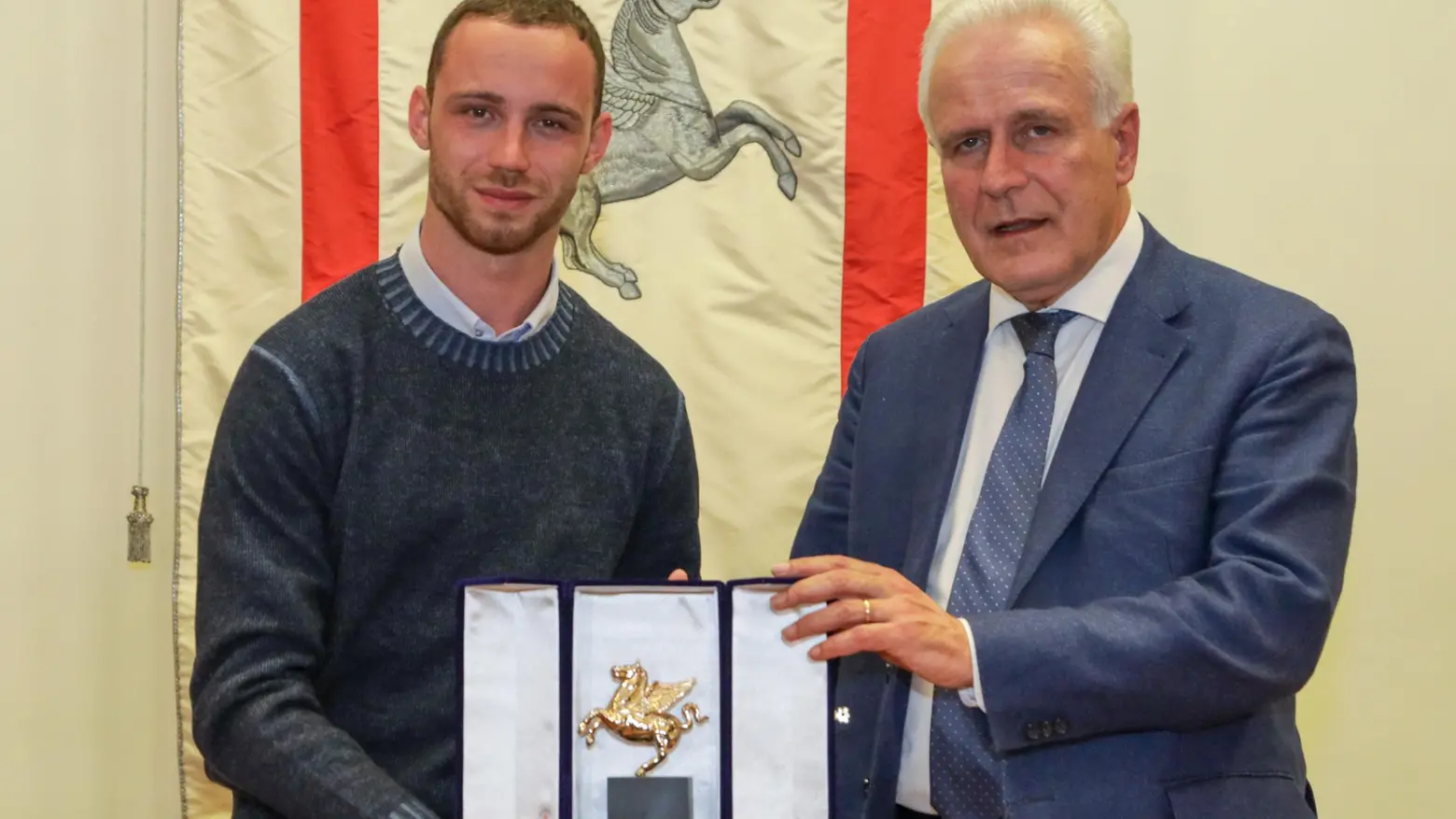 L’eccellenza Ceccarelli   Il velocista premiato   con il “Pegaso d’Oro”