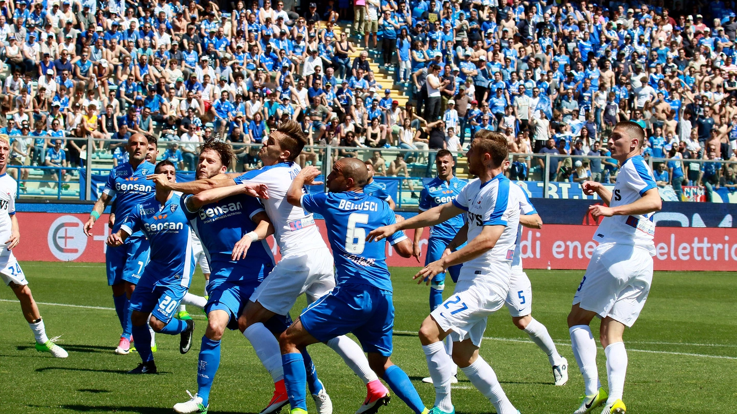 Empoli-Atalanta 0-1, un'azione della partita (Gianni Nucci/Germogli)