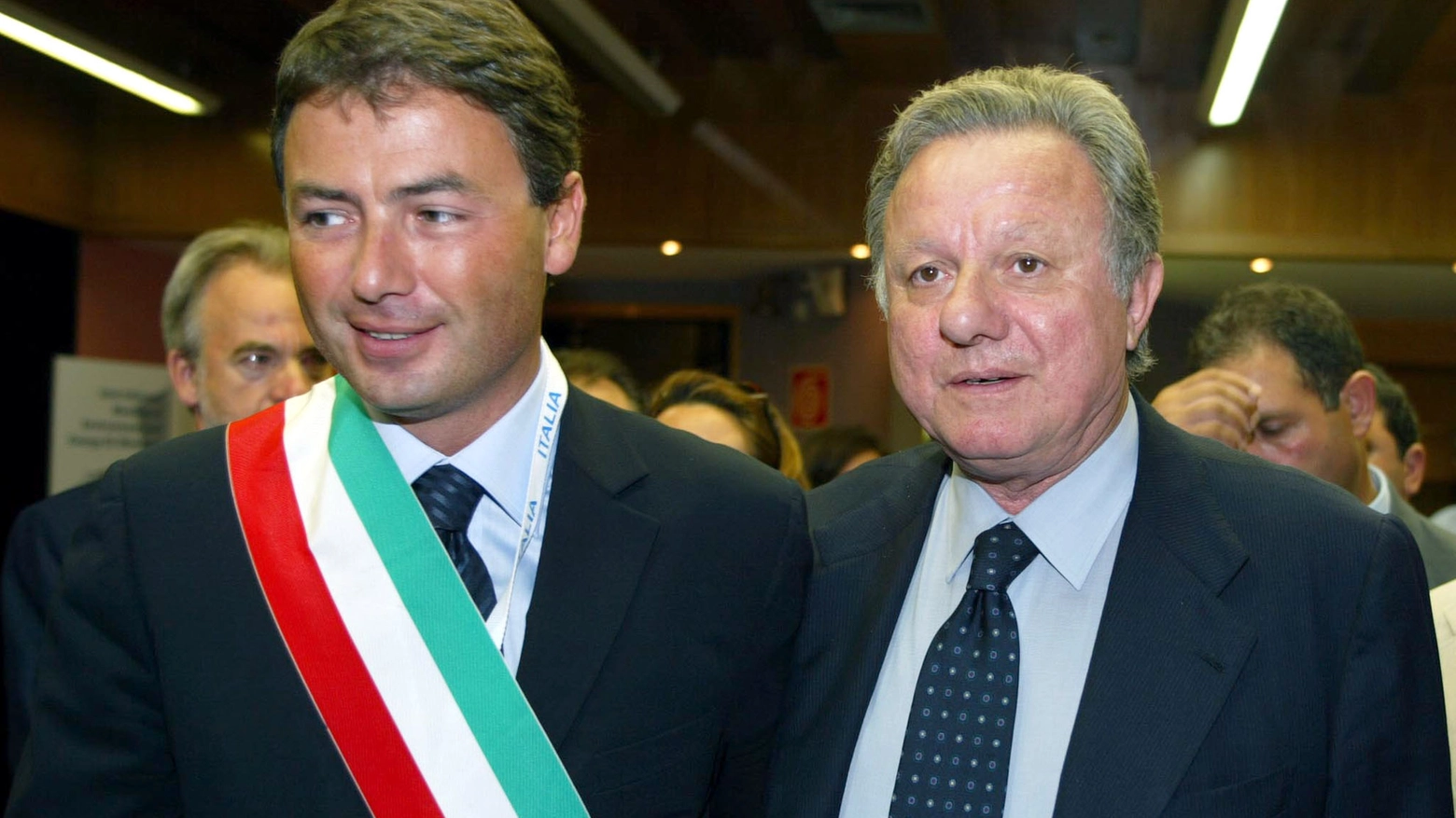 L'ex sindaco Ettore Severi (a sinistra) con l'ex ministro  Altero Matteoli