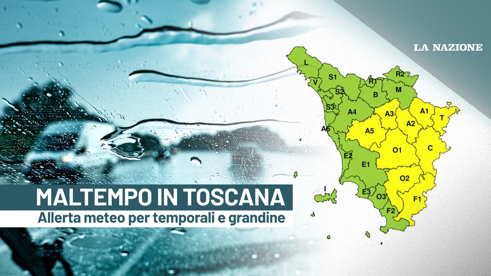 Scatta l'allerta meteo in Toscana