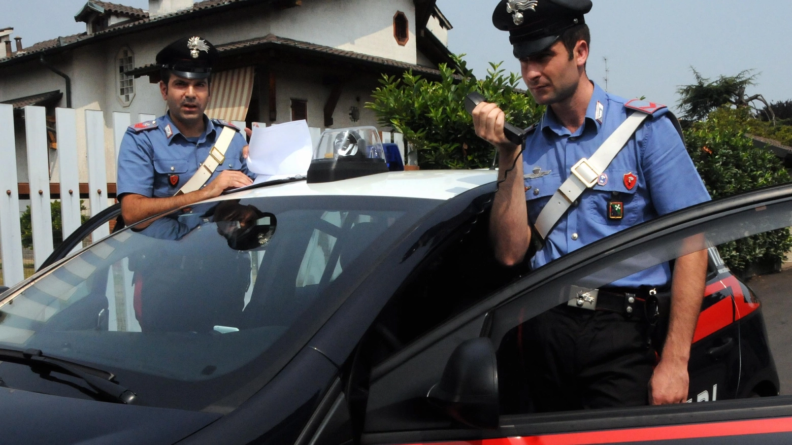 I carabinieri sono intervenuti in pochi minuti