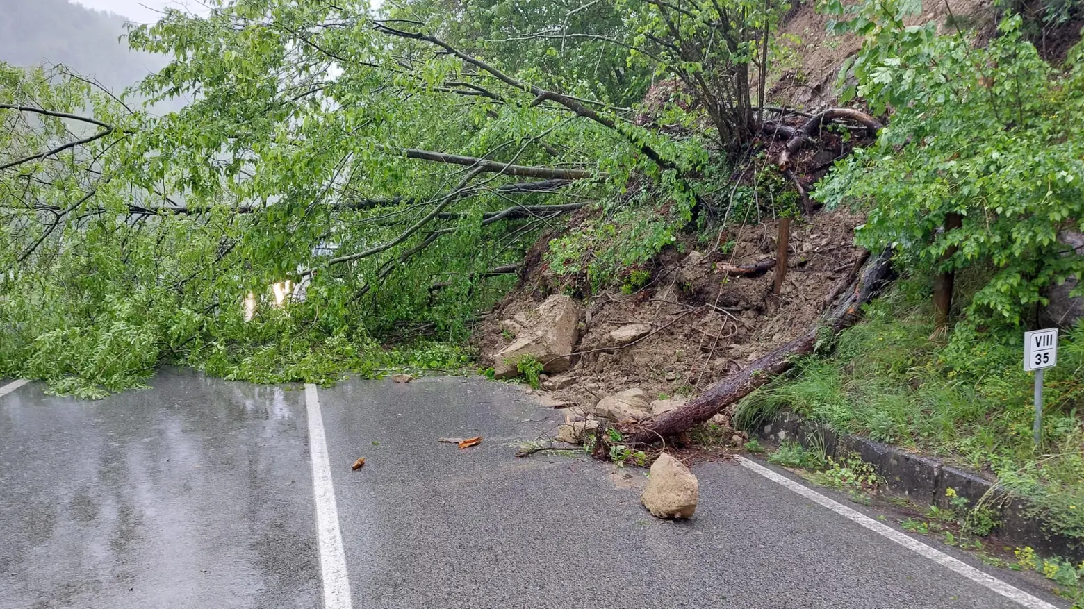 In Alto Mugello ancora allerta gialla per rischio idrogeologico