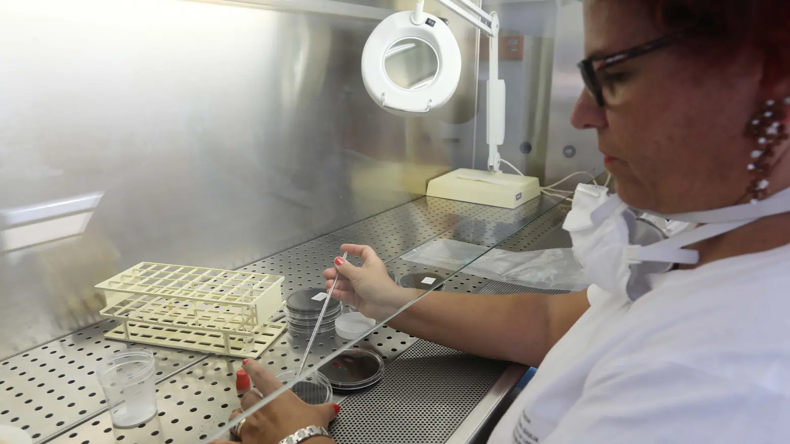 Un laboratorio di analisi chimiche