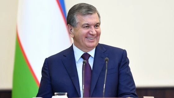 Il presidente della Repubblica Uzbeka Mirziyoyev