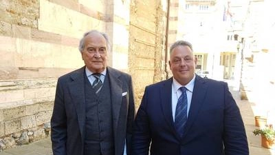Luzzetti ed il sindaco Vivarelli Colonna