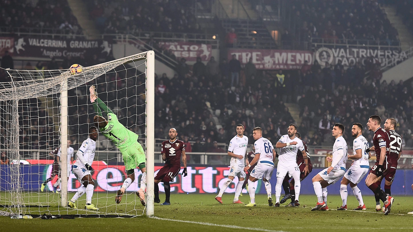 Torino-Empoli, il gol dell'1-0 granata