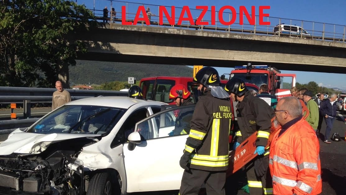 L'incidente sull'A12 direzione Genova