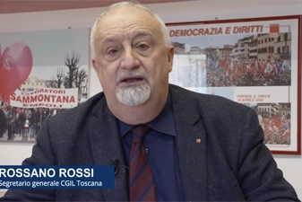 Rossano Rossi segretario CGIL Toscana