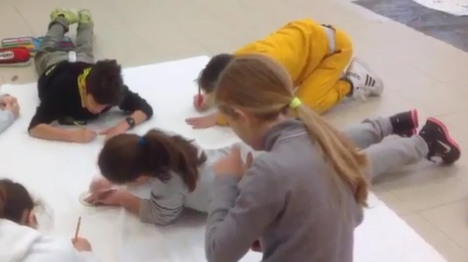 Un frame del video realizzato dagli alunni di Galleno