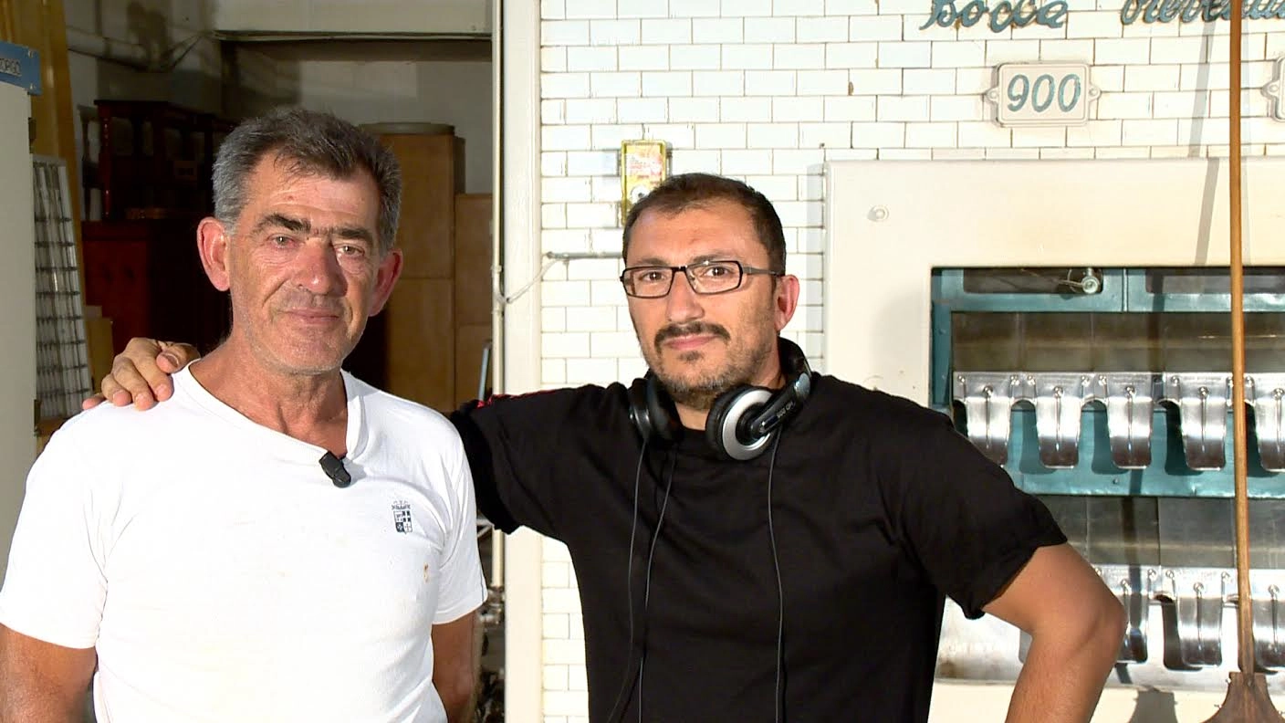 Il regista Fabio Rossitto insieme a Ranieri Gori