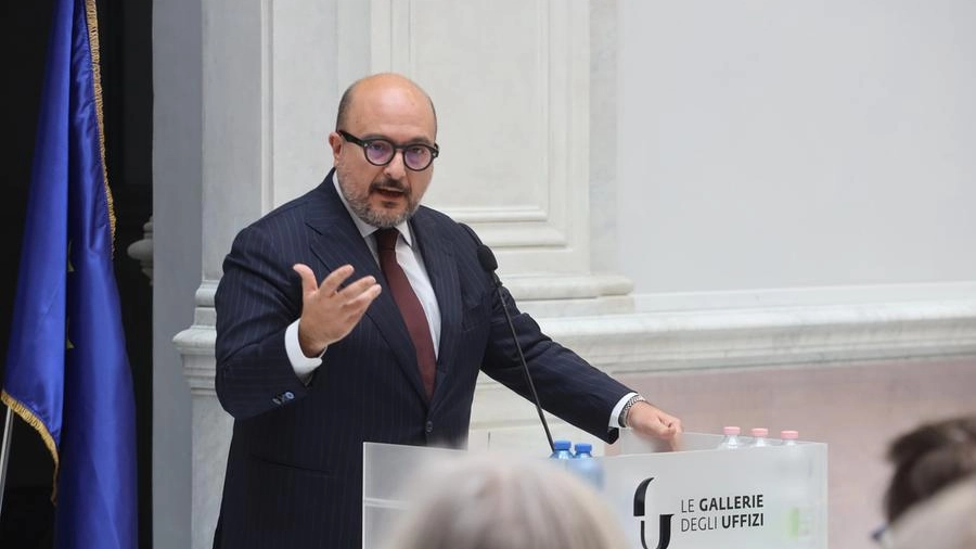 Il ministro Sangiuliano a Firenze (foto Giuseppe Cabras/New Press Photo)