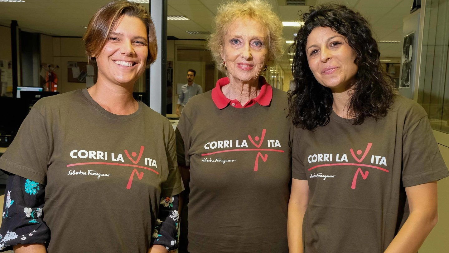 Bona Frescobaldi, organizzatrice di ’Corri la Vita’ con le dottoresse Palma e Carignani 