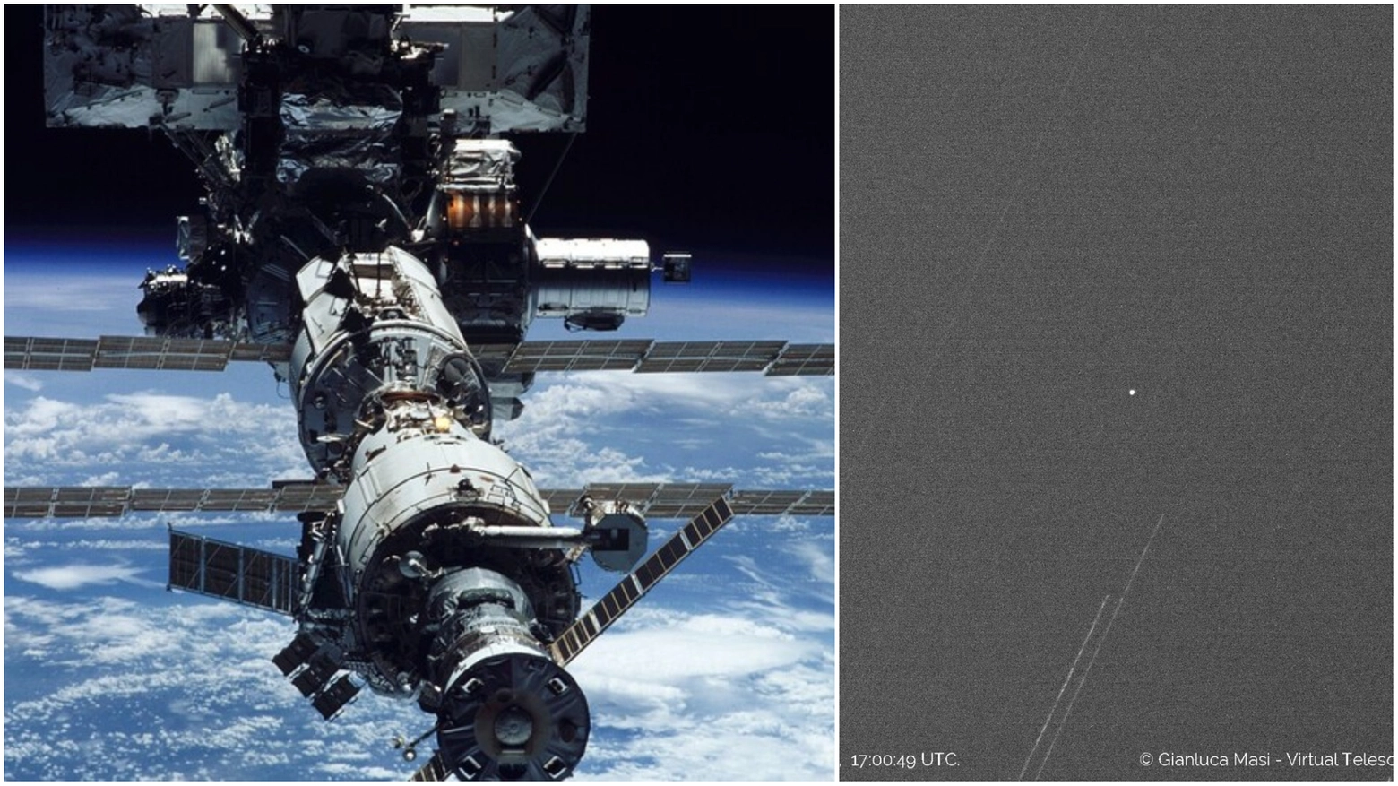 Stazione Spaziale Internazionale - l'immagine rilevata dal Virtual Telescope di Grosseto Stazione Spaziale Internazionale - l'immagine rilevata dal Virtual Telescope di Grosseto