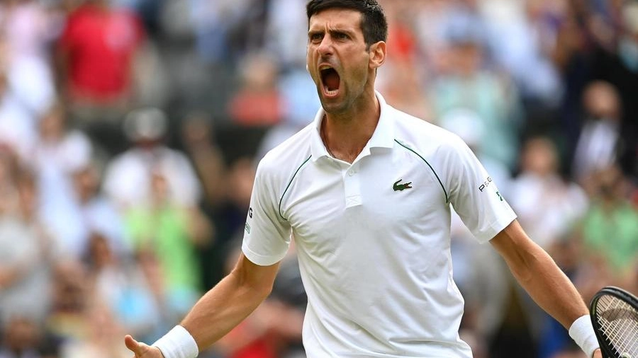 Novak Djokovic. lui sfiderà in finale a Wimbledon Matteo Berrettini (Ansa)