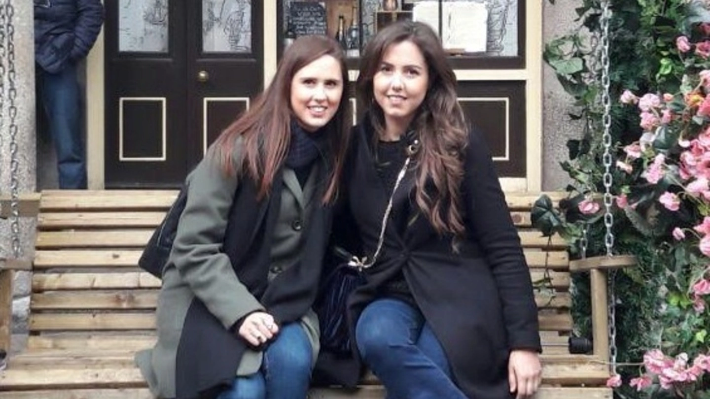 Sara e Letizia in uno scatto di mercoledì a Londra