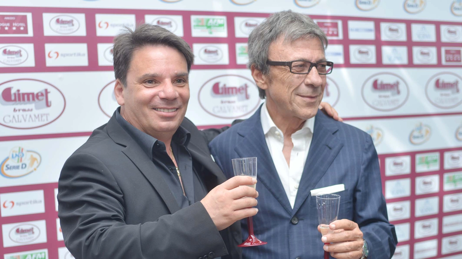 Eziolino Capuano e il presidente Mauro Ferretti