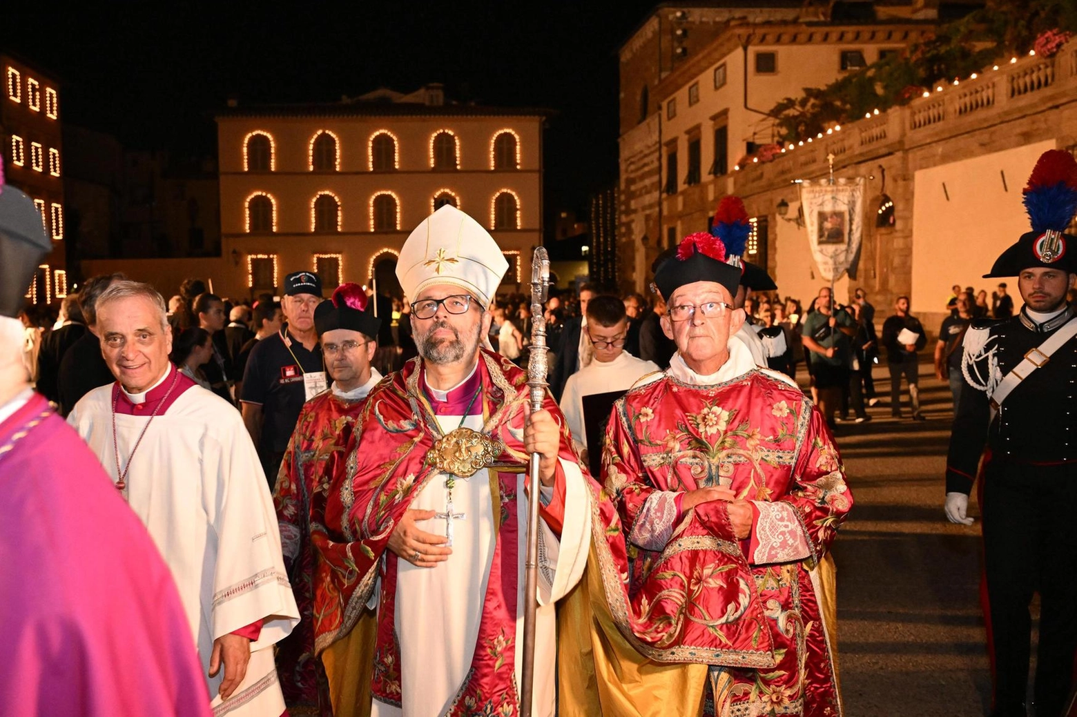 Un momento delle celebrazioni religiose