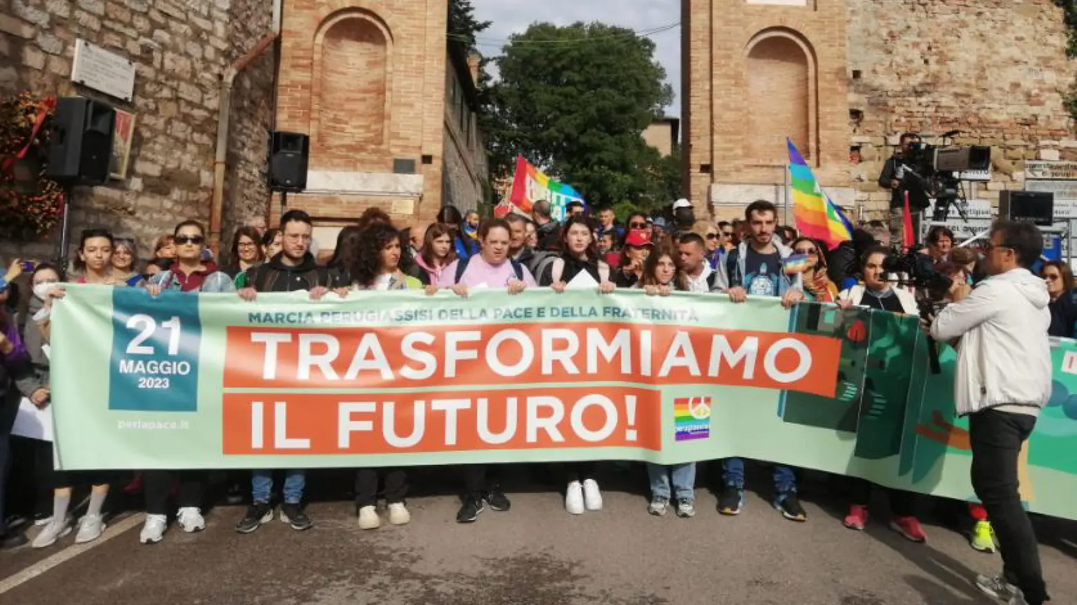 Partita la Marcia della pace Perugia Assisi Partita la Marcia della pace Perugia Assisi