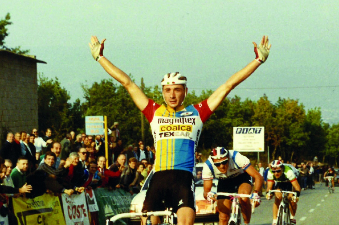 Riccardo Biagini quando vinse nel 1989 La Spezia-Pistoia