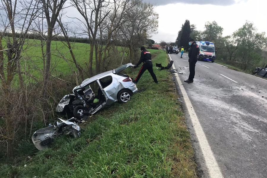 Una delle auto coinvolte