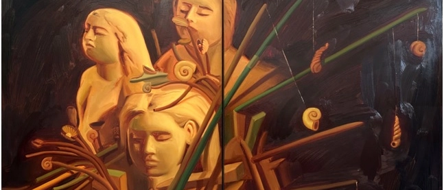 Una selezione di sei opere pittoriche di Antonietta Raphaël
