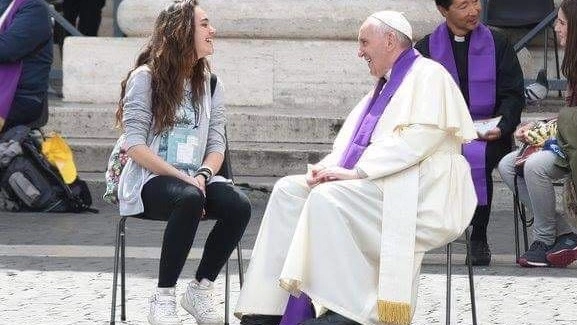 L’INCONTRO Letizia Speziali con Papa Francesco