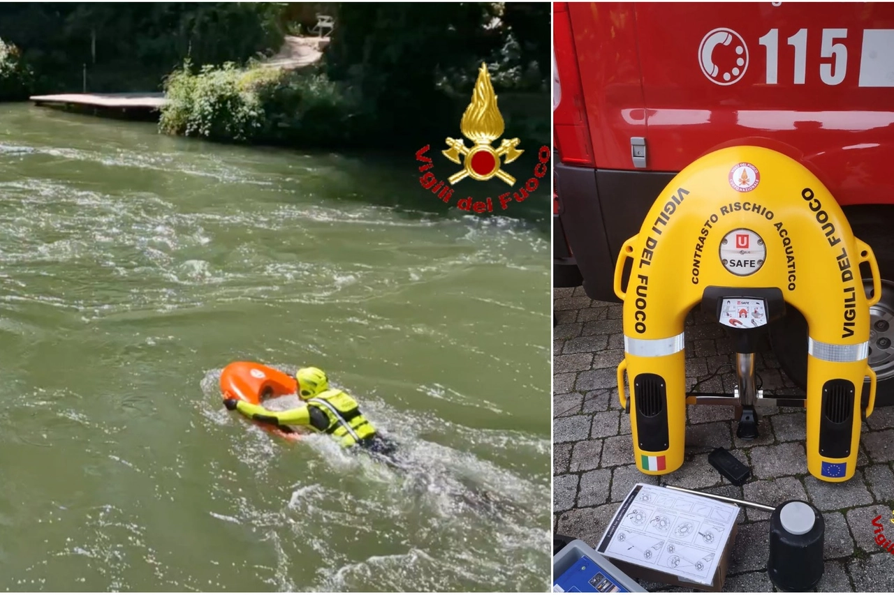Il drone acquatico dei vigili del fuoco
