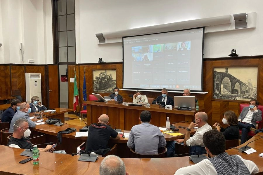 Un momento dell'incontro al Mise