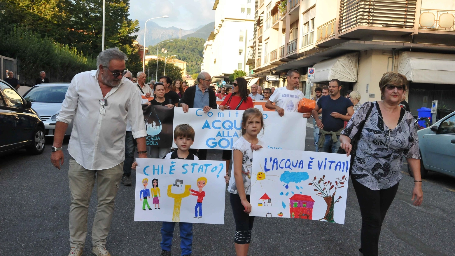L'ultima manifestazione anti Gaia svoltasi in settimana a Massa