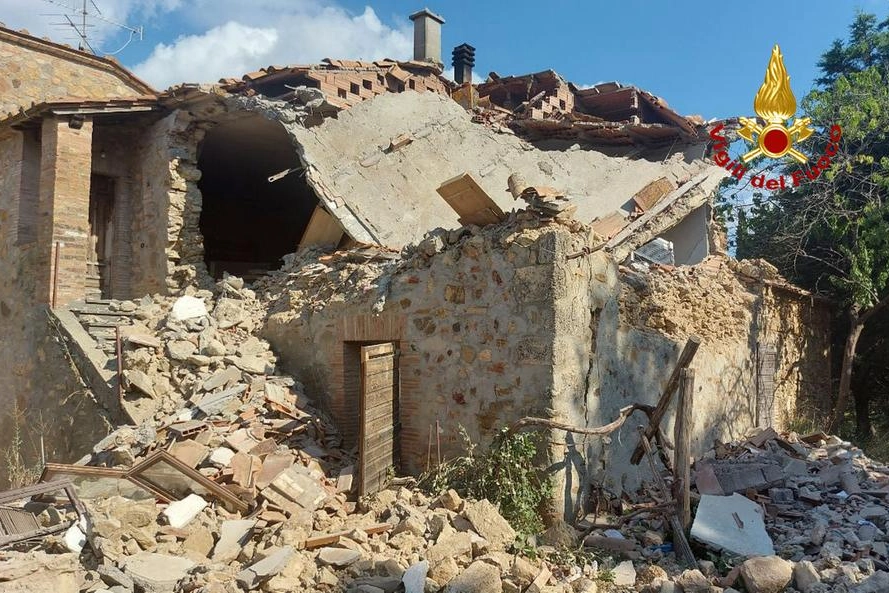 La casa semi distrutta