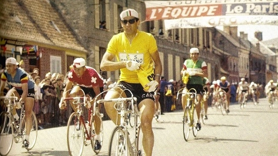 Gastone Nencini in maglia gialla al Tour del 1960