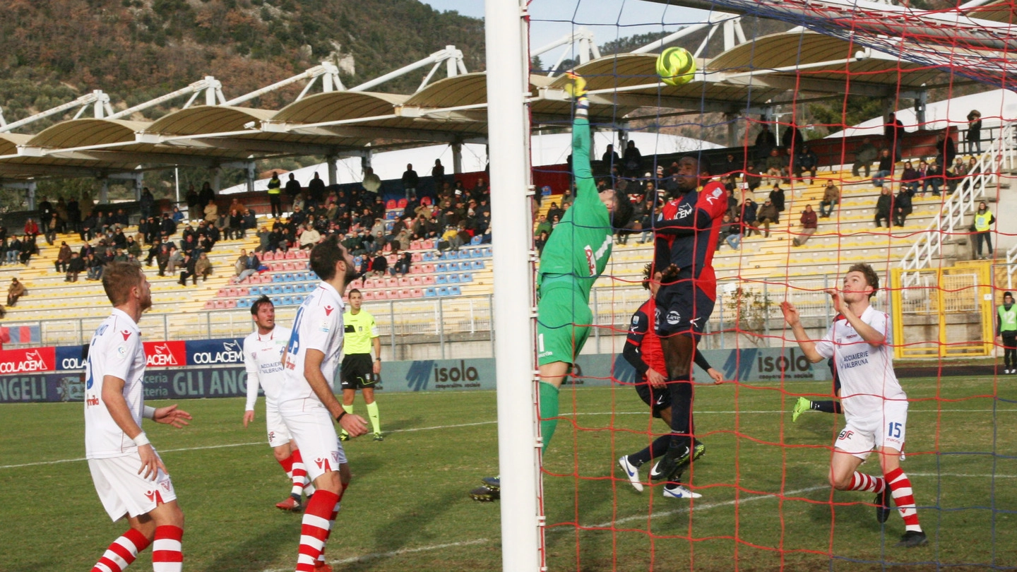 Gubbio-Vicenza 1-1, una fase di gioco (Gavirati)