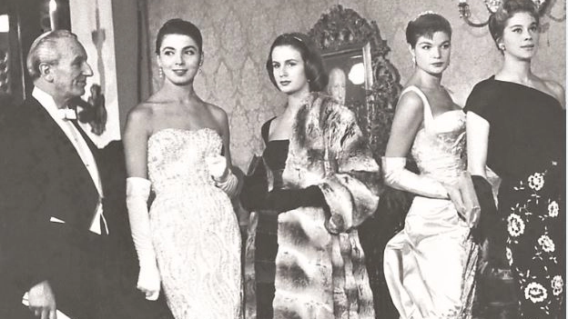 Una foto storica della prima sfilata della moda Italiana a Firenze 