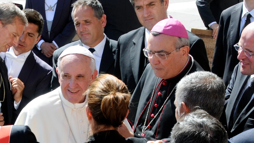 Il Papa con Franco Agostinelli