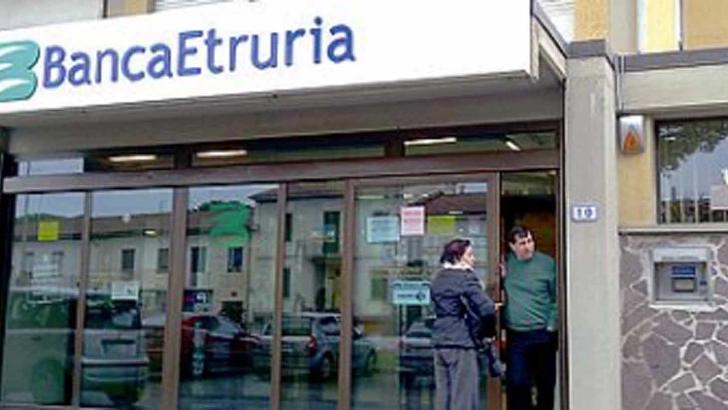 Una filiale di Banca Etruria. Foto Gianni Nucci/Fotocronache Germogli