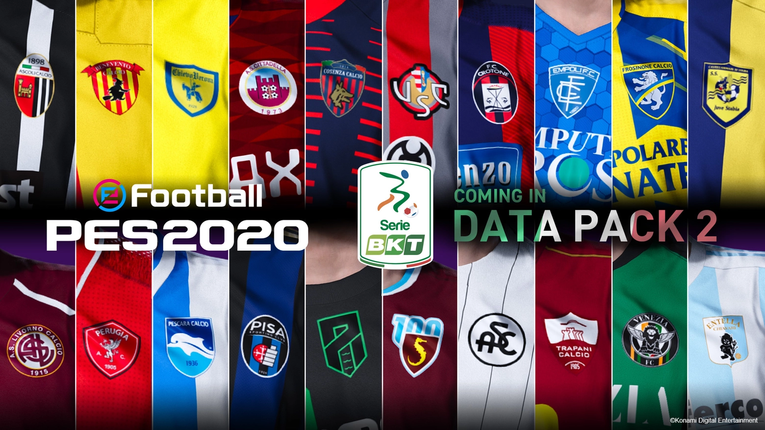 Il data pack della Serie B su Pes 2020