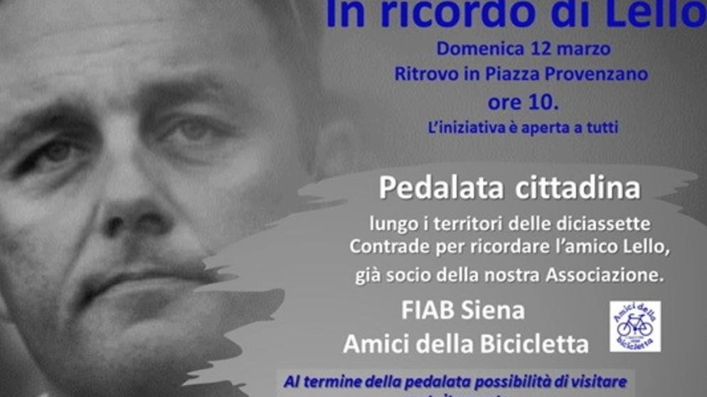 In bici in ricordo dell’amico Lello Pedalata nei territori delle 17 Contrade In bici in ricordo dell’amico Lello Pedalata nei territori delle 17 Contrade