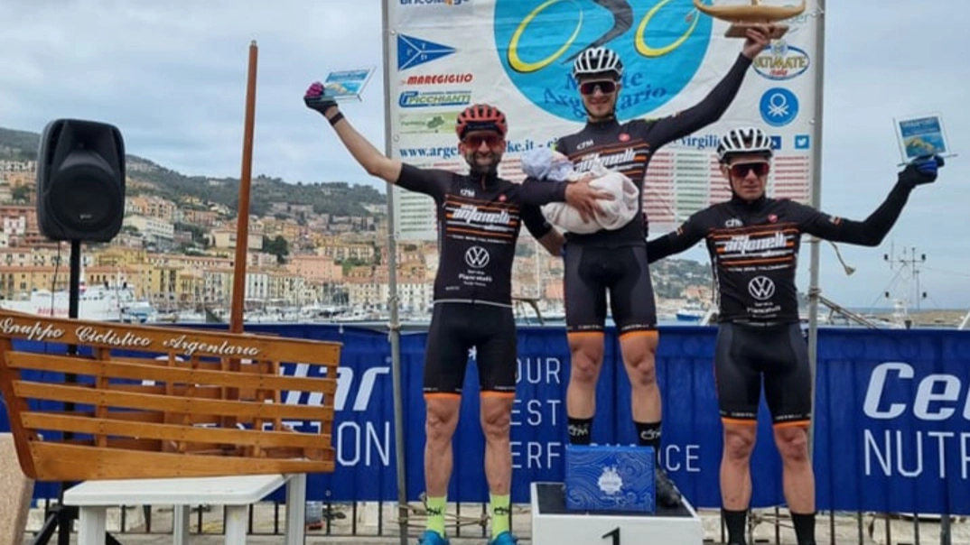 Granfondo dell’Argentario, il podio del Team di Palombara