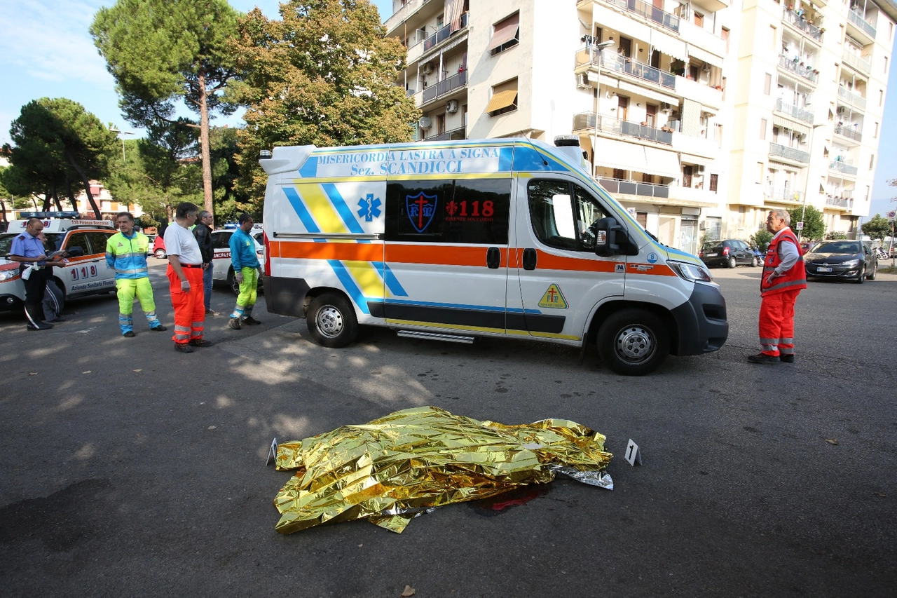 L'incidente mortale a Scandicci (foto Germogli)